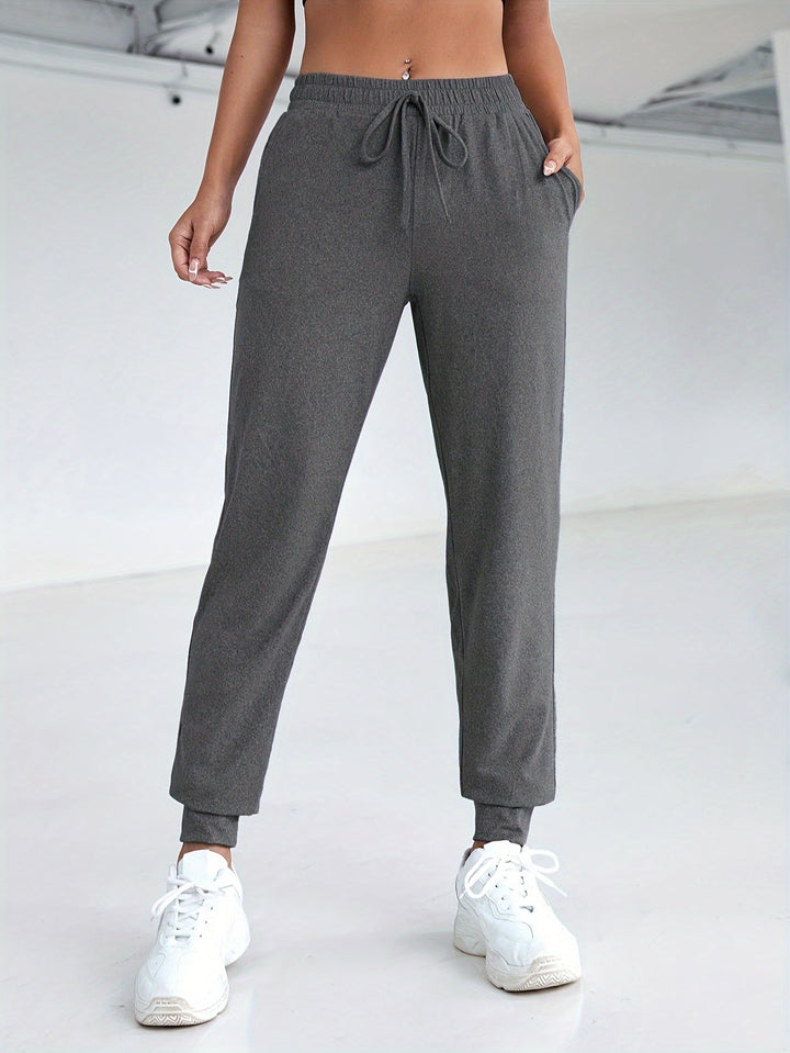 Lara | Casual sportbroek met hoge taille en zakken