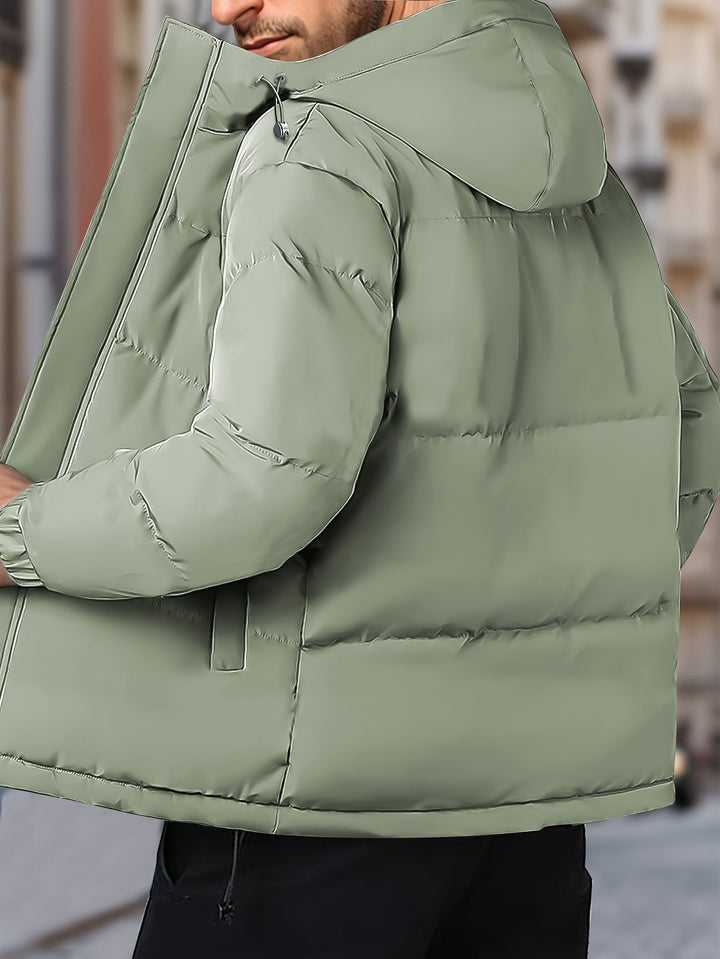 Lars | Warm winddicht heren winterjack met capuchon