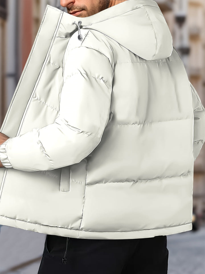 Lars | Warm winddicht heren winterjack met capuchon