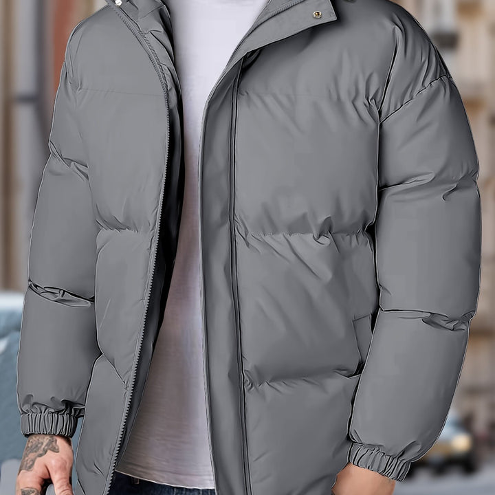 Lars | Warm winddicht heren winterjack met capuchon