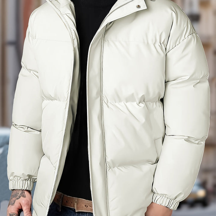 Lars | Warm winddicht heren winterjack met capuchon