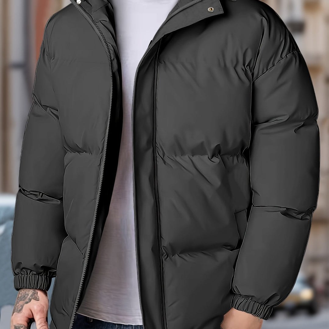 Lars | Warm winddicht heren winterjack met capuchon