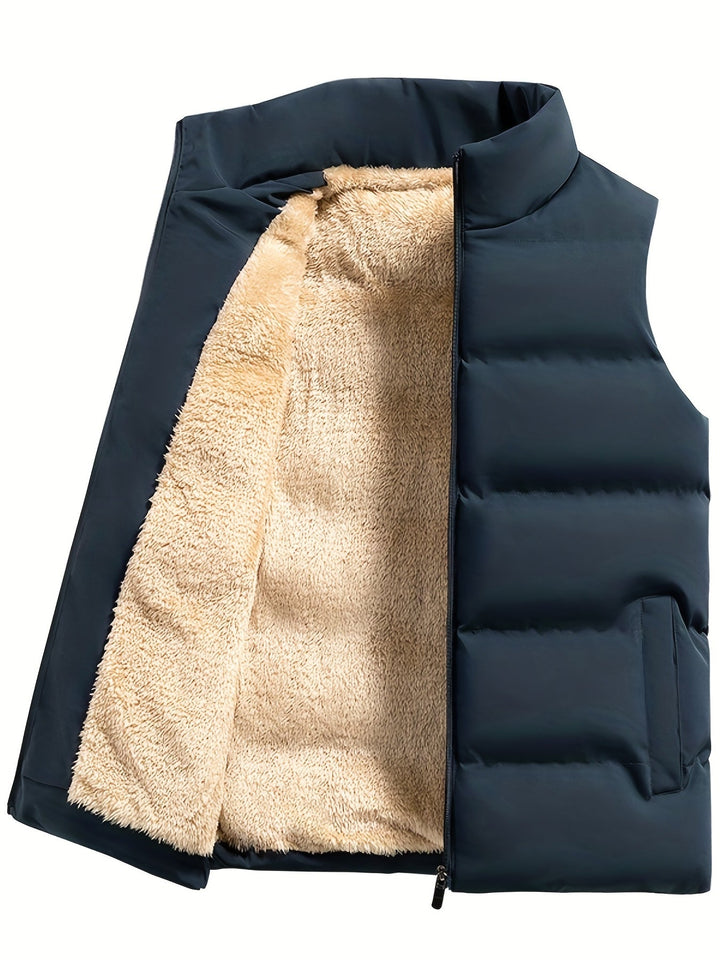 Lars | Warme fleece wintervest heren