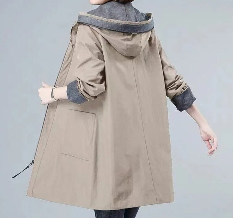 Leanne | Casual overjas met capuchon