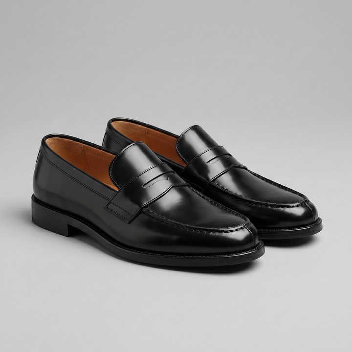 Leather Penny Loafers Heren Slip-On Casual