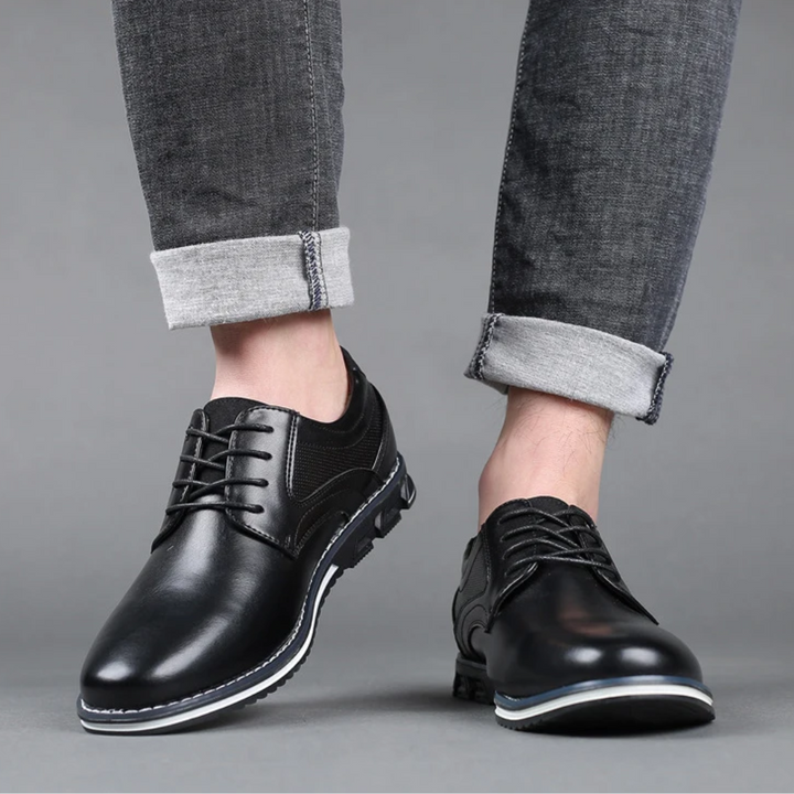 Pim | Leer geklede schoenen