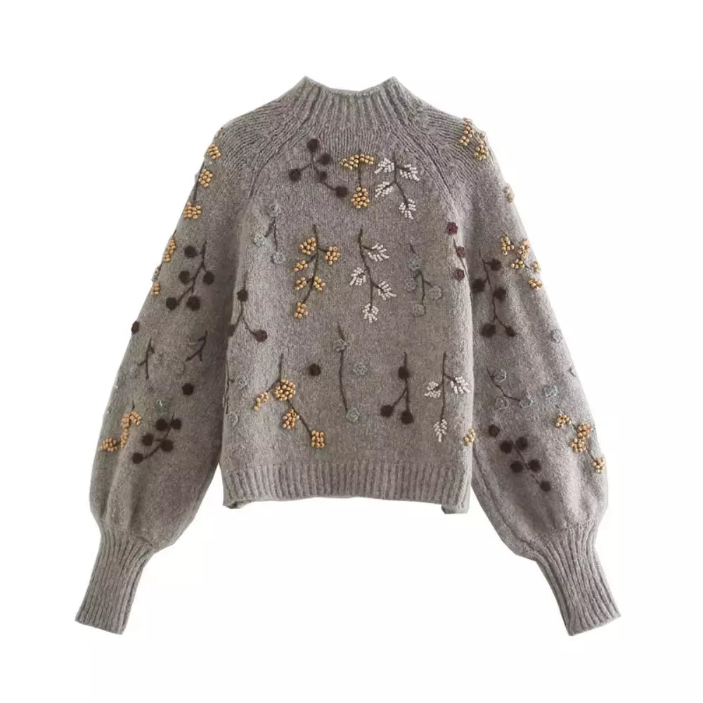 Lely | Comfortabele zachte trui voor dames met herfst print