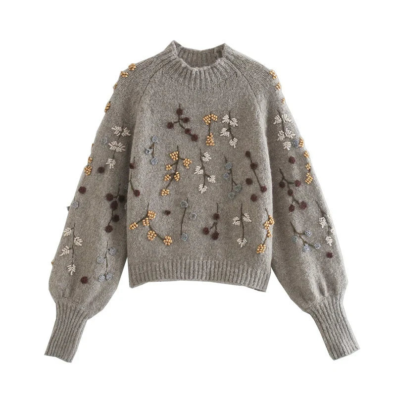 Lely | Comfortabele zachte trui voor dames met herfst print