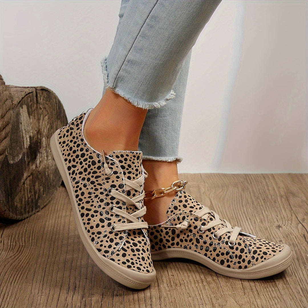Leopard | Luipaardprint damessneakers in lage stijl