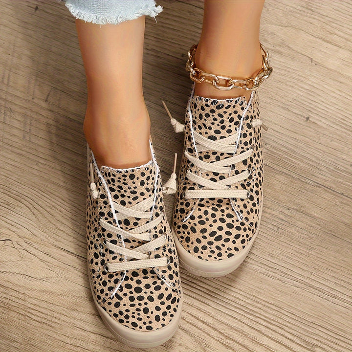 Leopard | Luipaardprint damessneakers in lage stijl