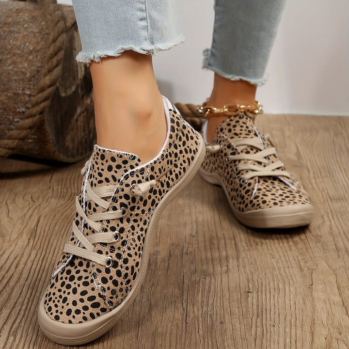 Leopard | Luipaardprint damessneakers in lage stijl