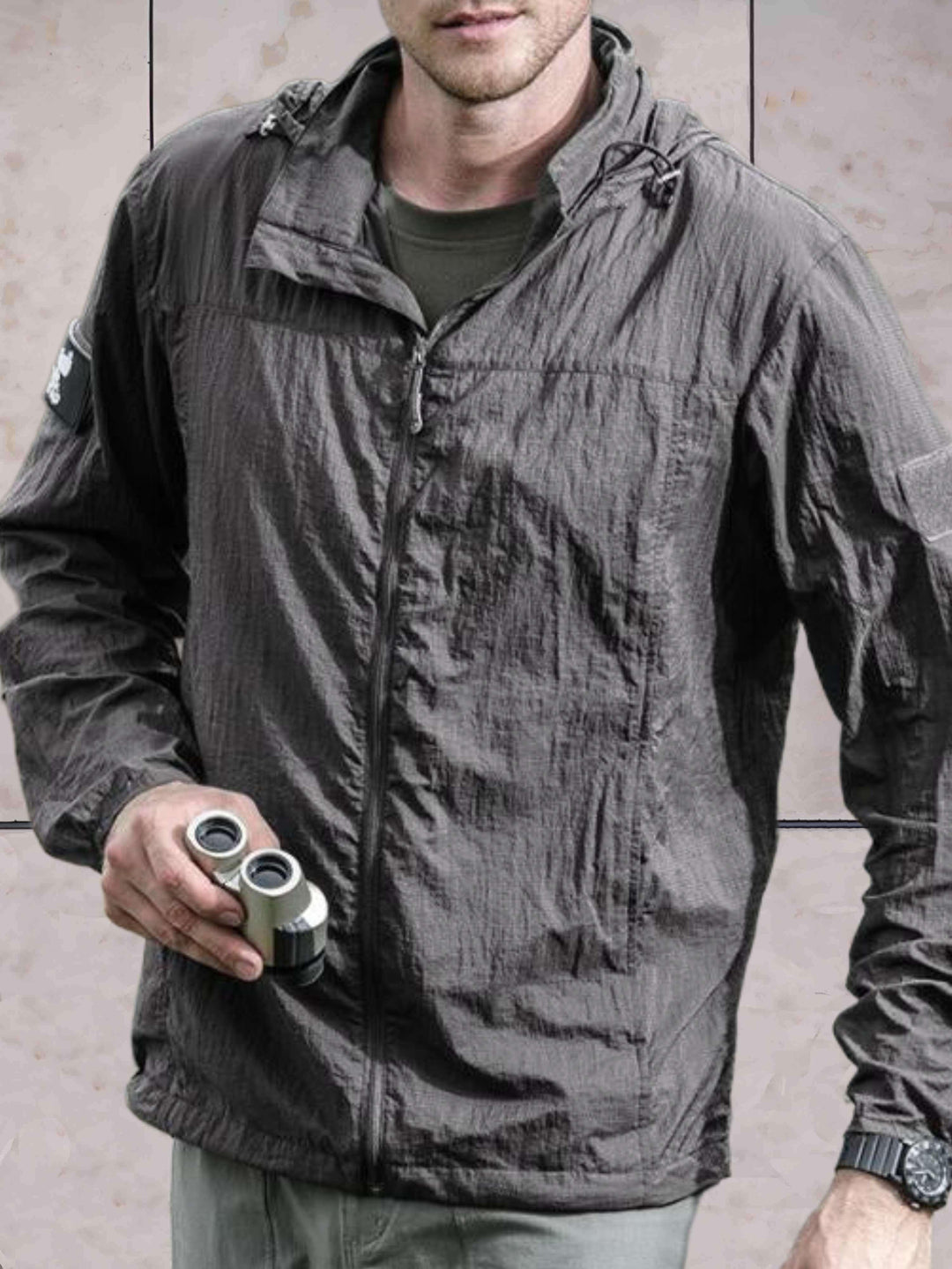 Liam | Lichtgewicht waterdicht jack met capuchon en ritssluiting