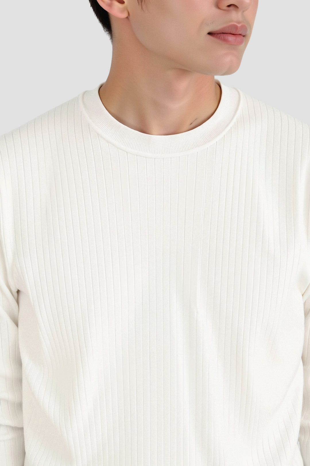 Liam | Ribbels gebreide heren longsleeve trui