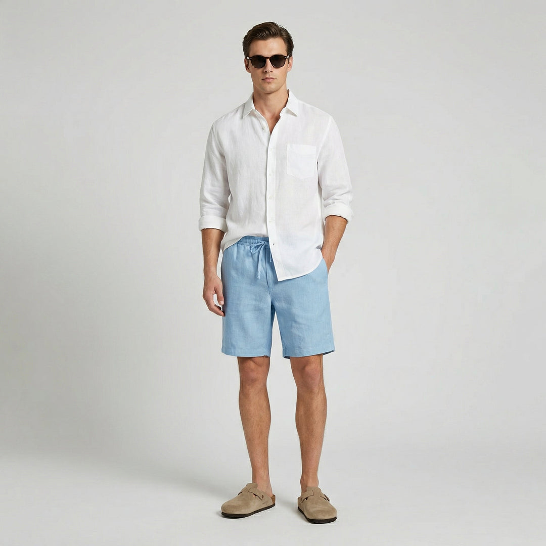 Linnen Shorts Heren Casual Zomer