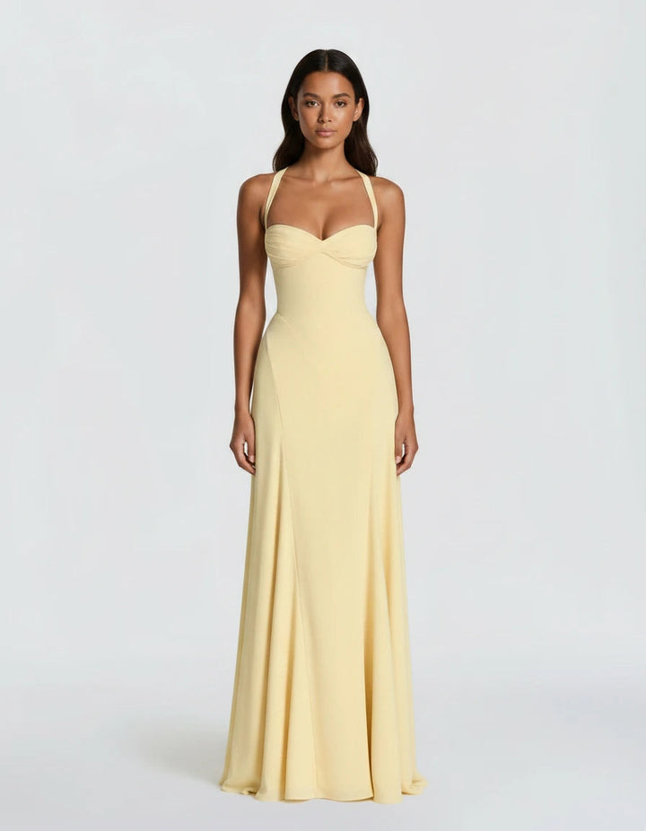 Liquid Satin Jurk Dames Elegant Avondjurk