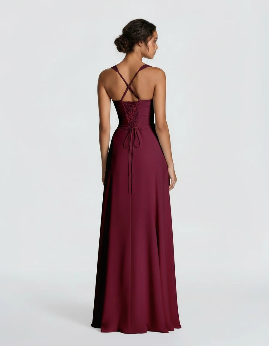 Liquid Satin Jurk Dames Elegant Avondjurk