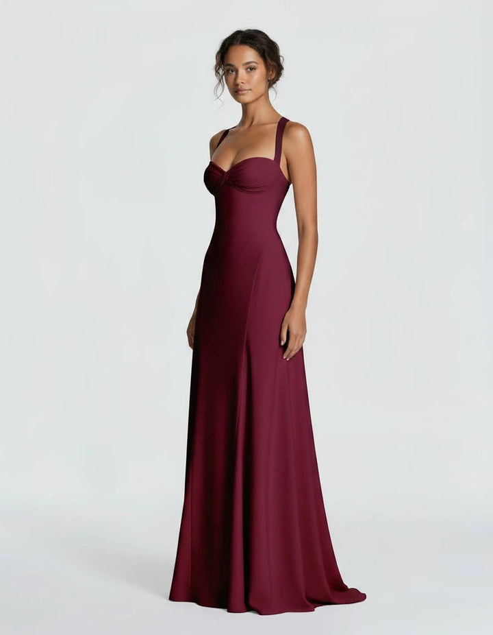 Liquid Satin Jurk Dames Elegant Avondjurk