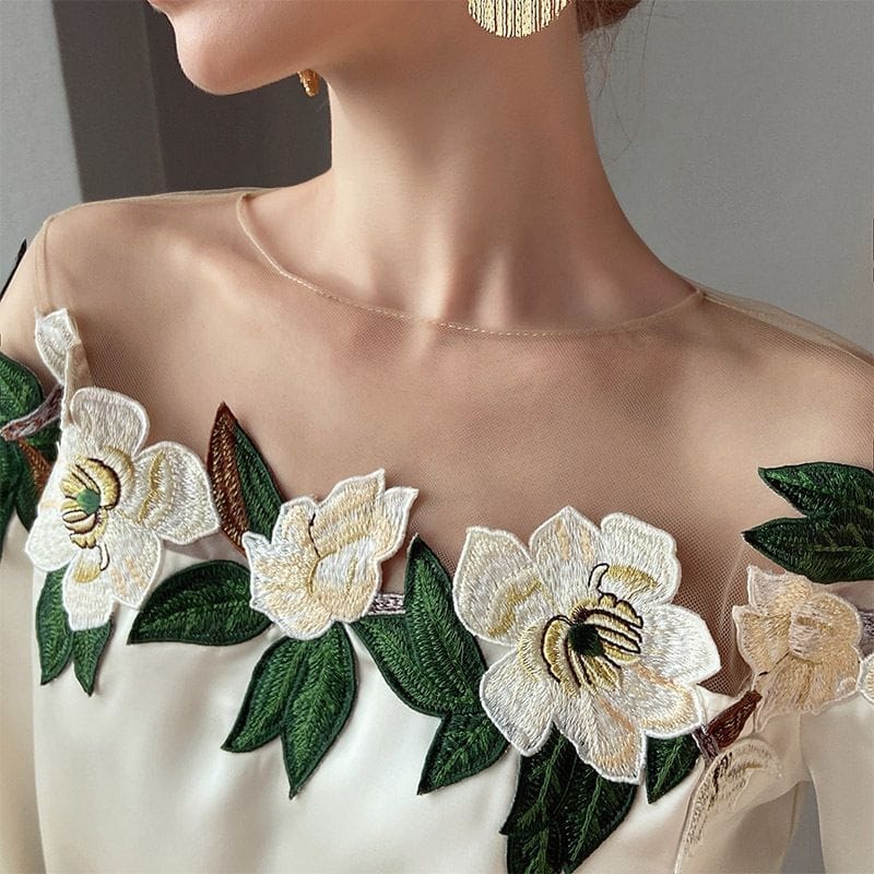 Lorenza | Bloemenpatroon Blouse