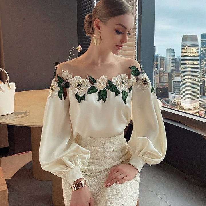 Lorenza | Bloemenpatroon Blouse