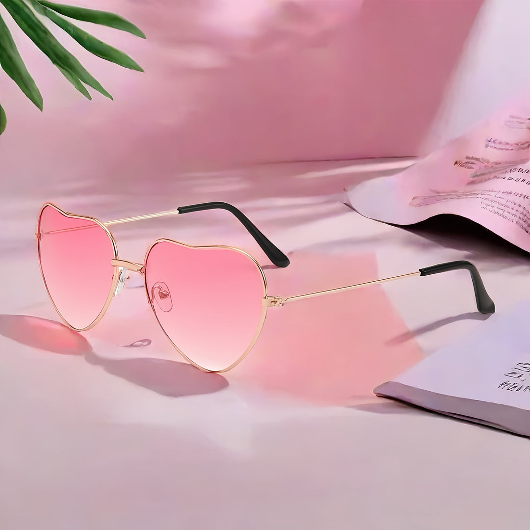 Lotte | Chique roze hartvormige modebrillen