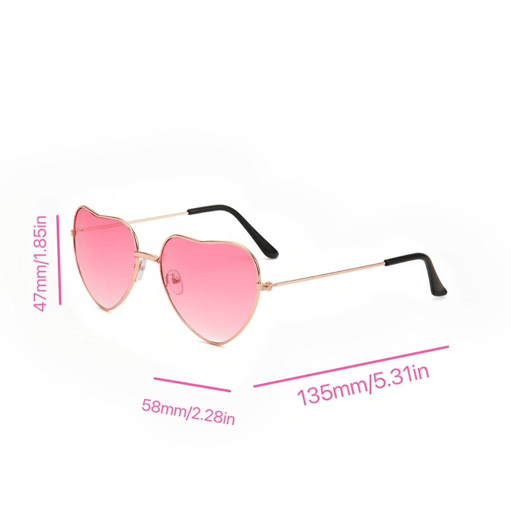 Lotte | Chique roze hartvormige modebrillen