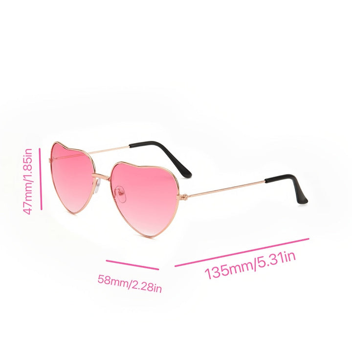 Lotte | Chique roze hartvormige modebrillen