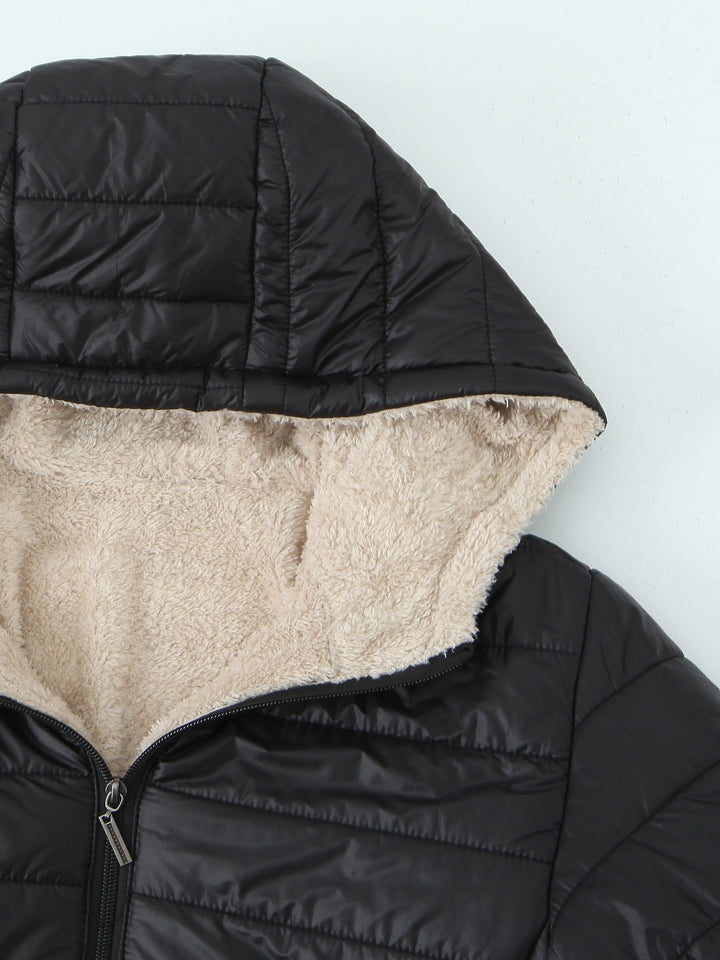 Lotte | Gevoerde dames kapjas in effen kleur