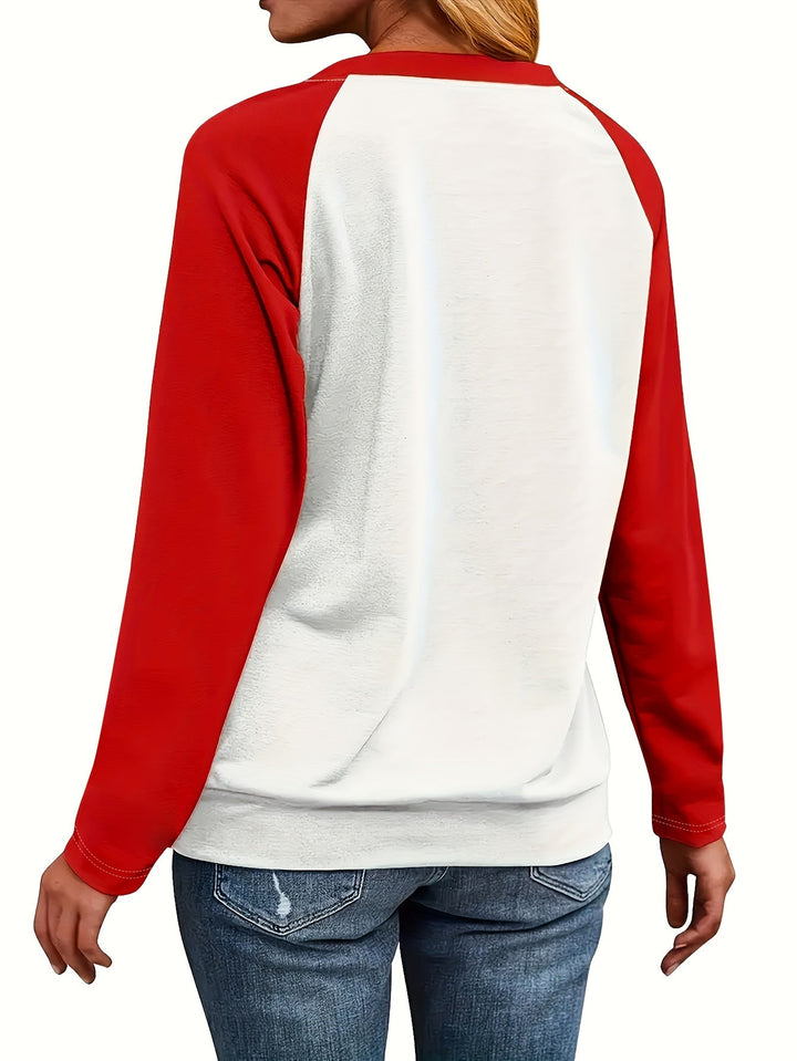 Lotte | Hartjesprint sweatshirt met ronde hals
