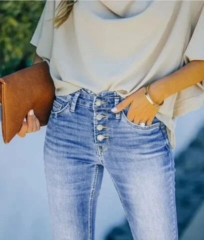 Lotte | High-Waist Spijkerbroek in stijl