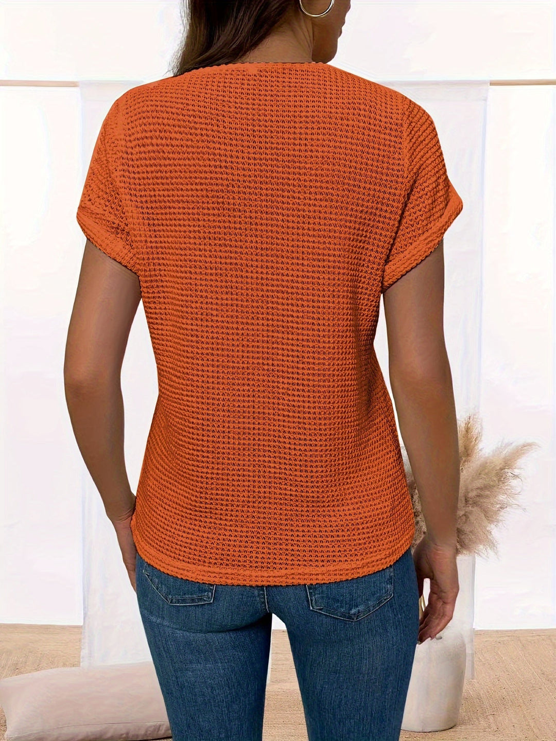 Lotte | Kanten inzetstukken t-shirt met ronde hals