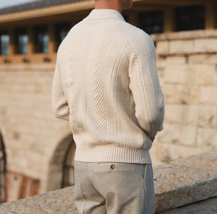Trui Heren – Gebreide herensweater met kraag