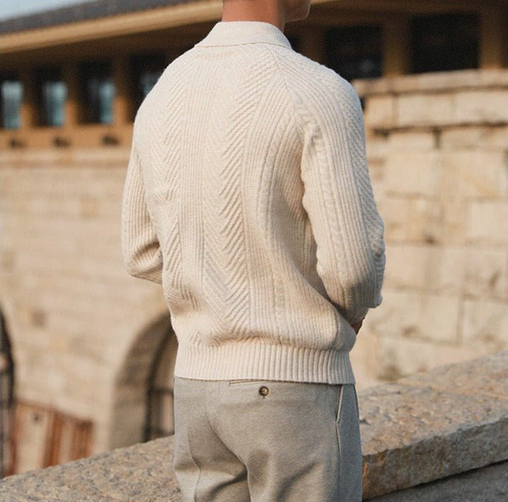 Trui Heren – Gebreide herensweater met kraag