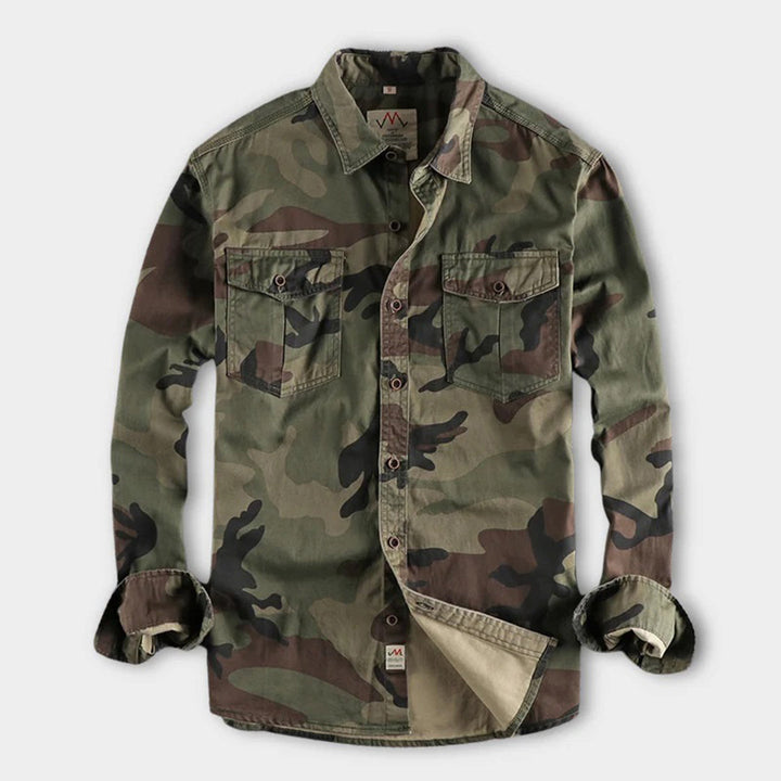 Marick | Herenhemd met camouflageprint