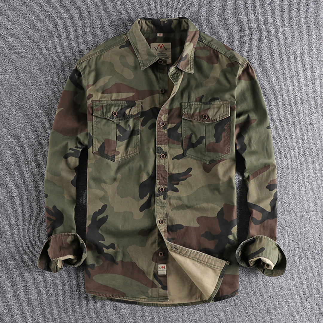 Marick | Herenhemd met camouflageprint