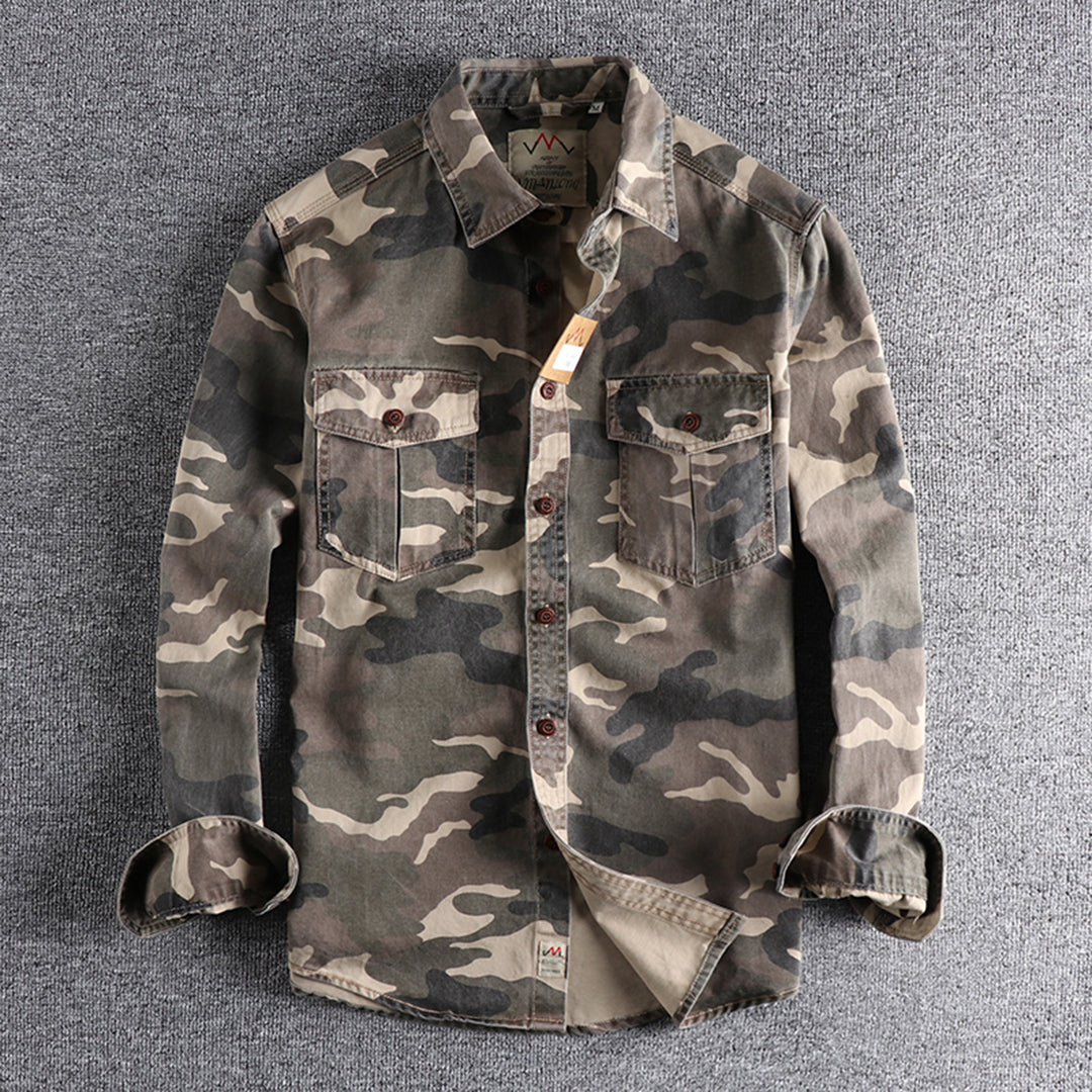 Marick | Herenhemd met camouflageprint