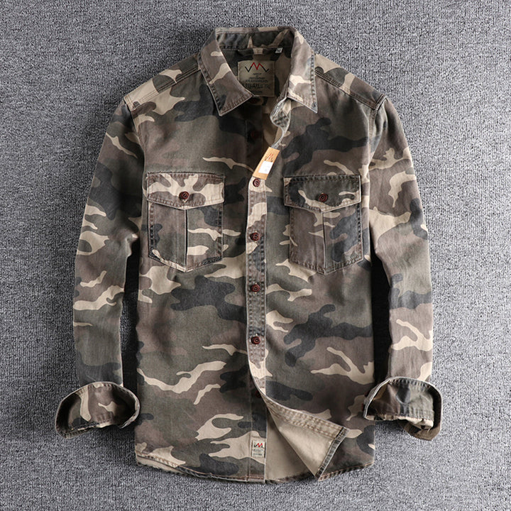 Marick | Herenhemd met camouflageprint