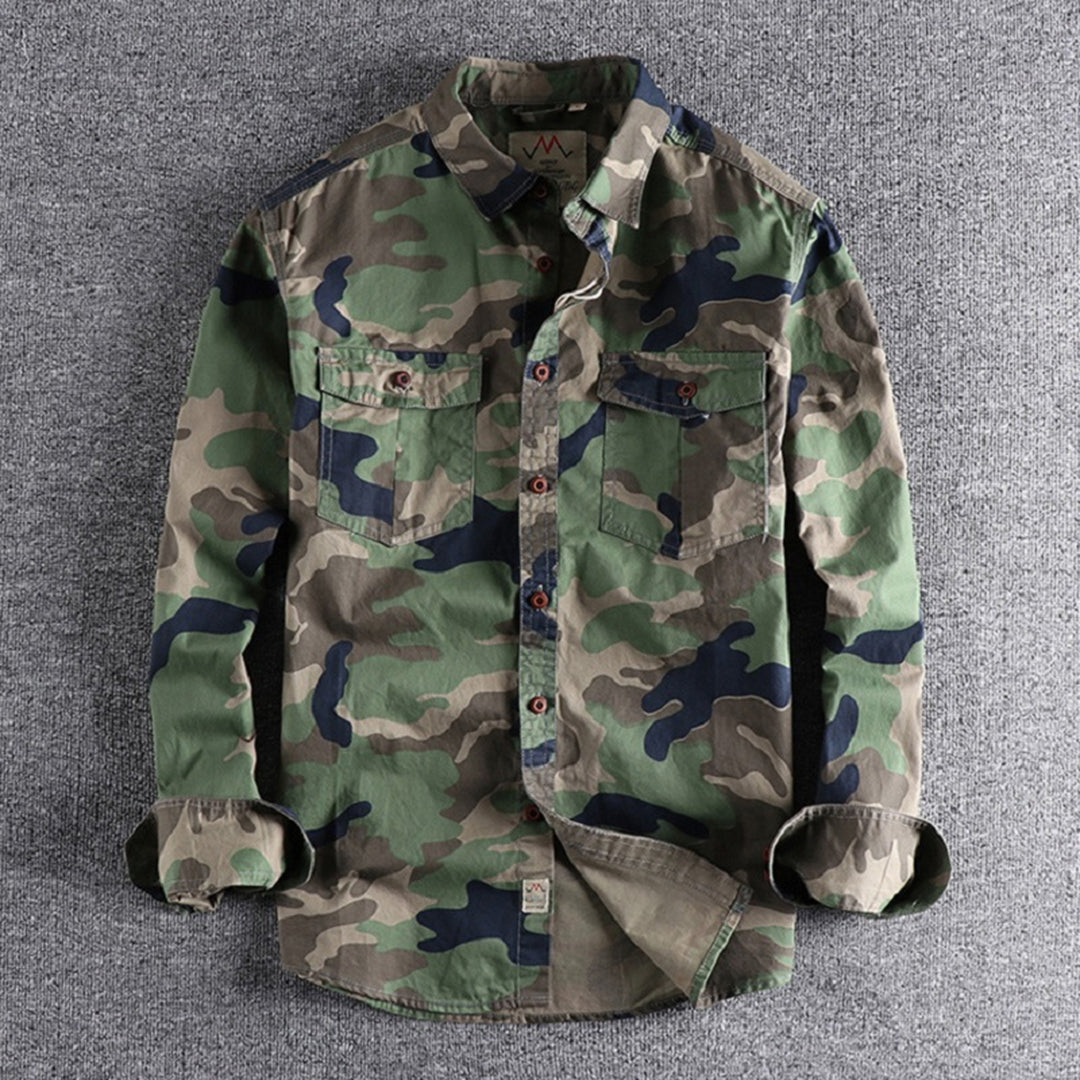 Marick | Herenhemd met camouflageprint