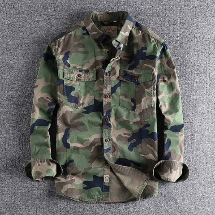 Marick | Herenhemd met camouflageprint