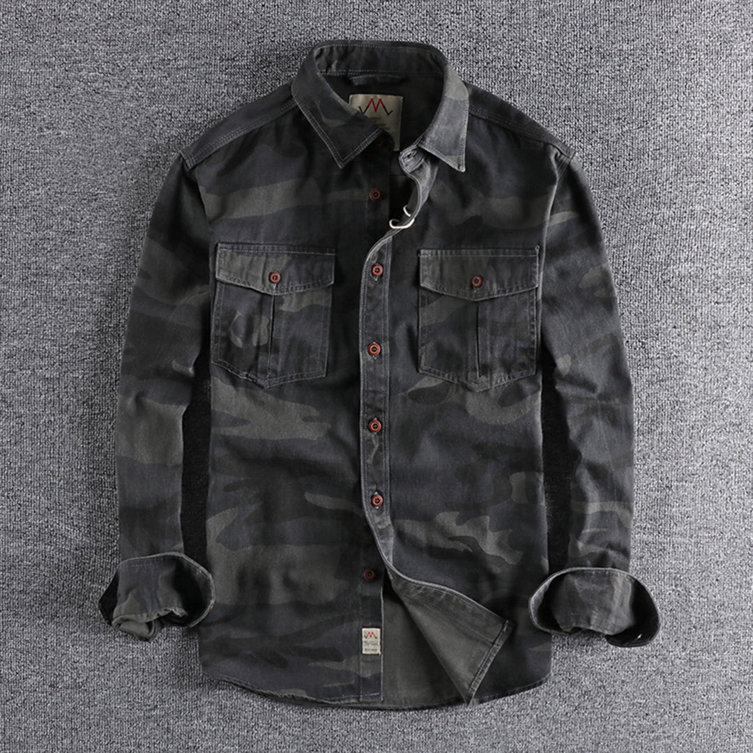 Marick | Herenhemd met camouflageprint