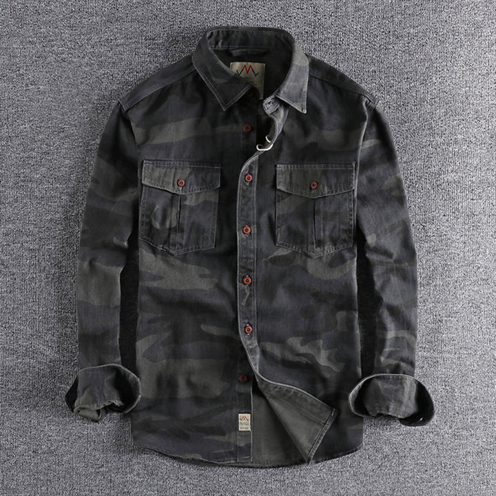 Marick | Herenhemd met camouflageprint
