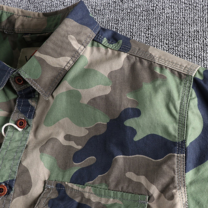 Marick | Herenhemd met camouflageprint