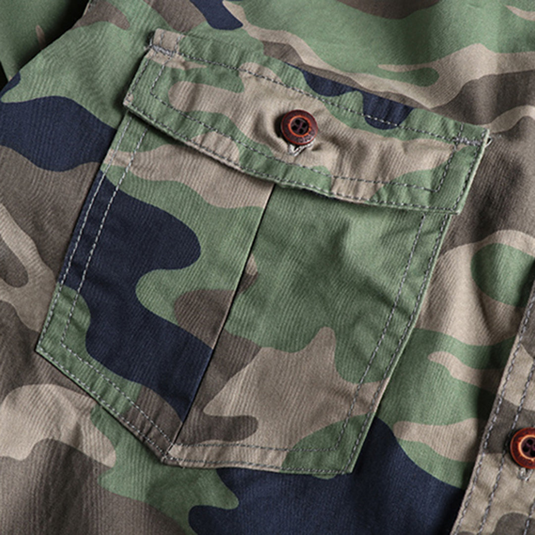 Marick | Herenhemd met camouflageprint