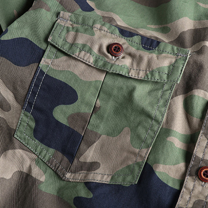Marick | Herenhemd met camouflageprint