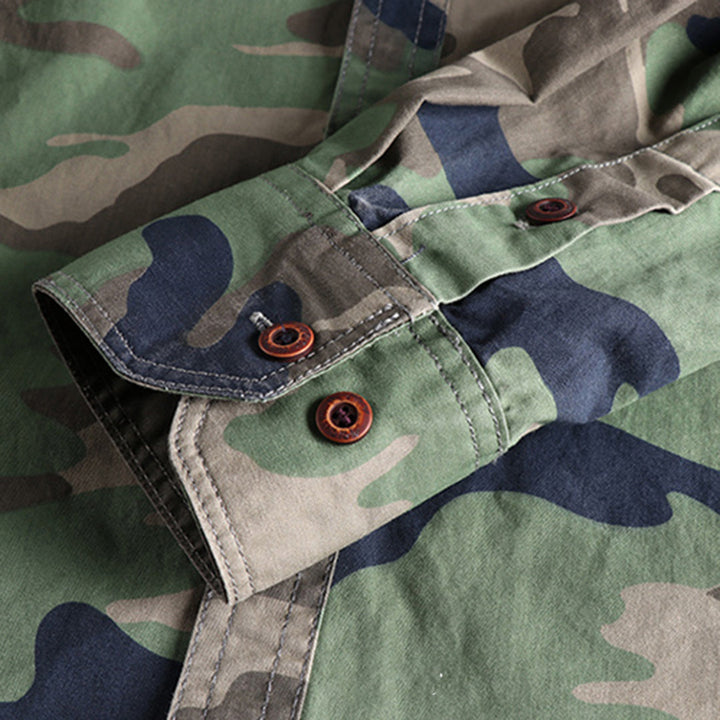 Marick | Herenhemd met camouflageprint