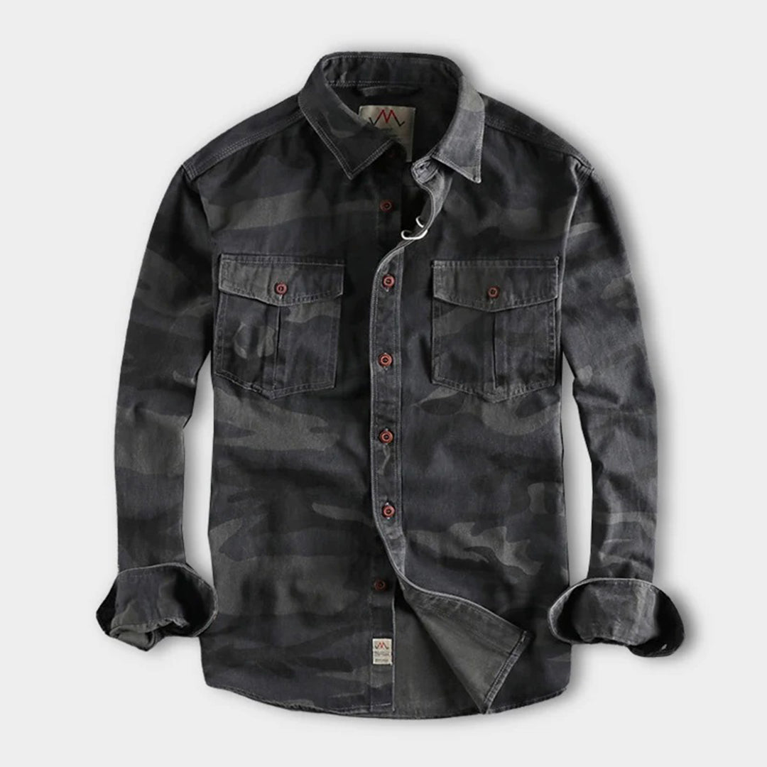 Marick | Herenhemd met camouflageprint