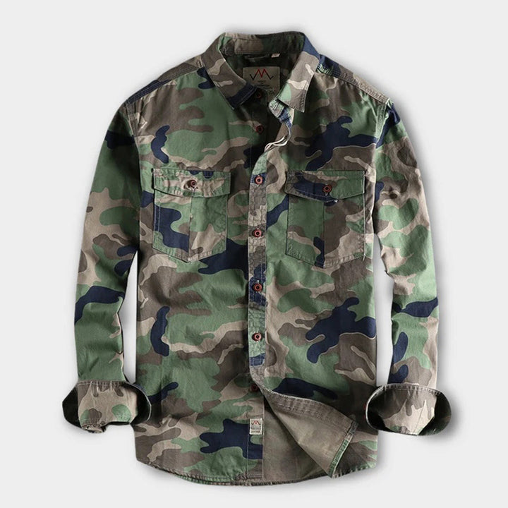 Marick | Herenhemd met camouflageprint