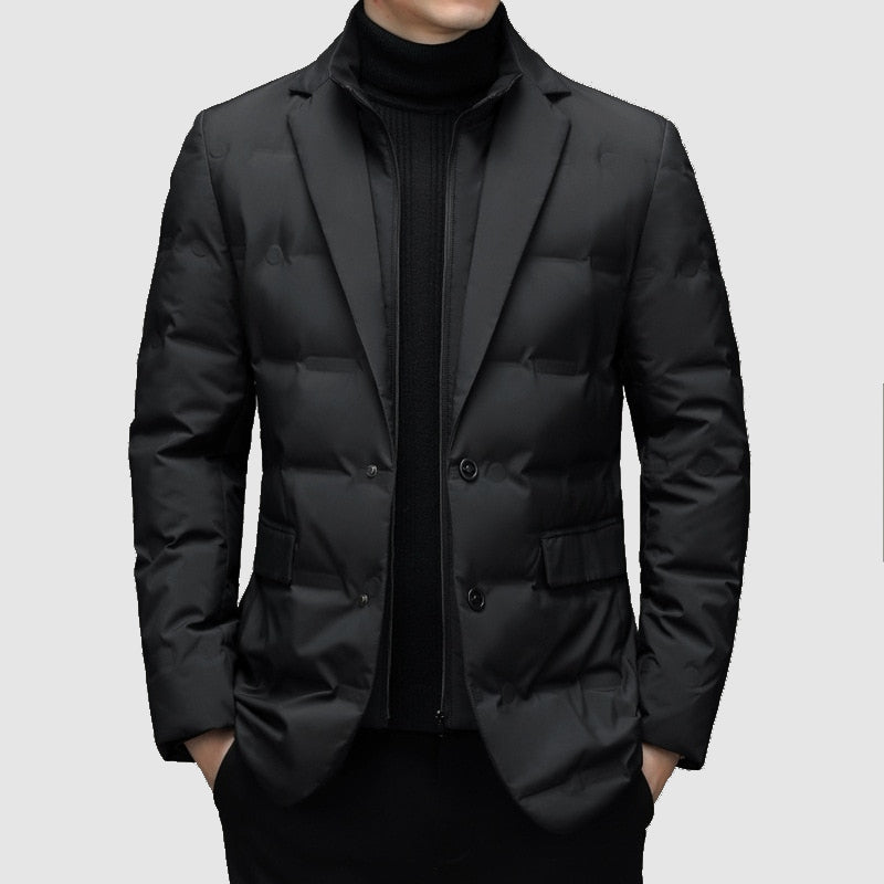Maurits | Luxe heren gevoerde parka coat