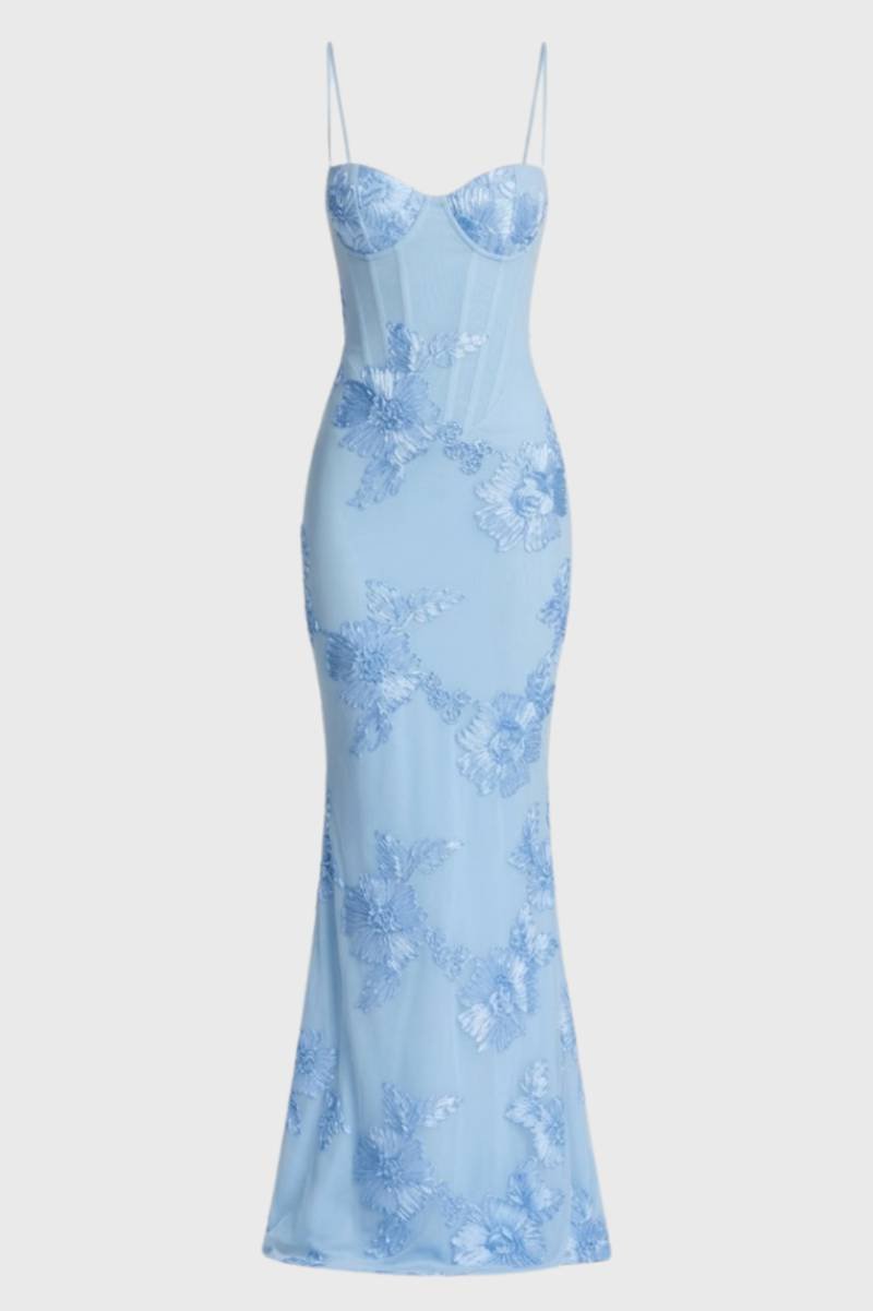 Maxi Jurk Dames - Elegant Bustier met Spaghetti Bandjes | Getailleerd