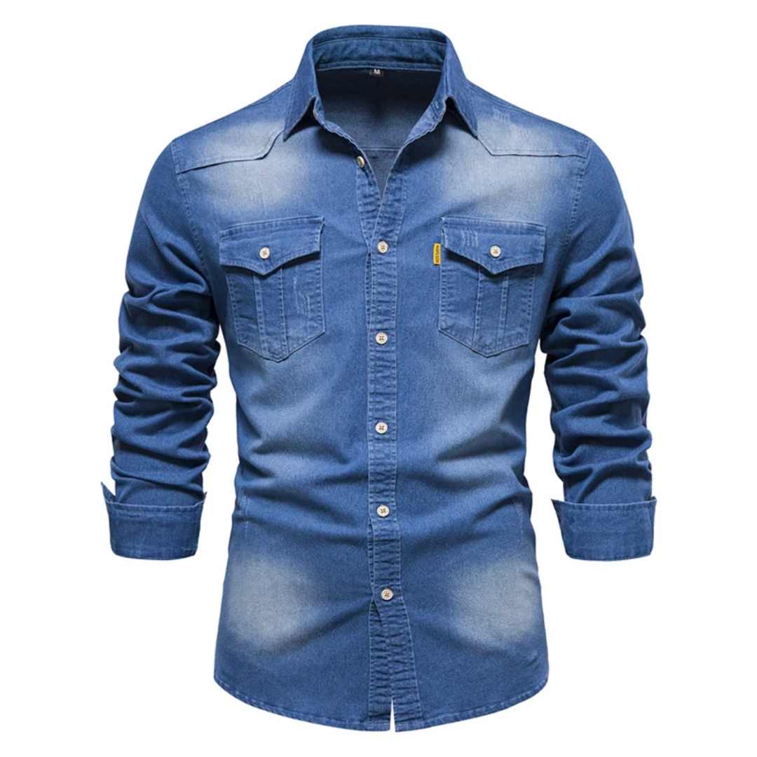 Mike | stijlvolle denim overhemd voor heren