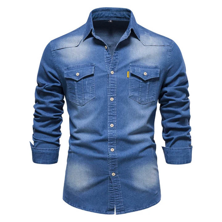 Mike | stijlvolle denim overhemd voor heren